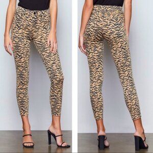 GOOD American BNWT "Good Waist Crop" Animal Jeans